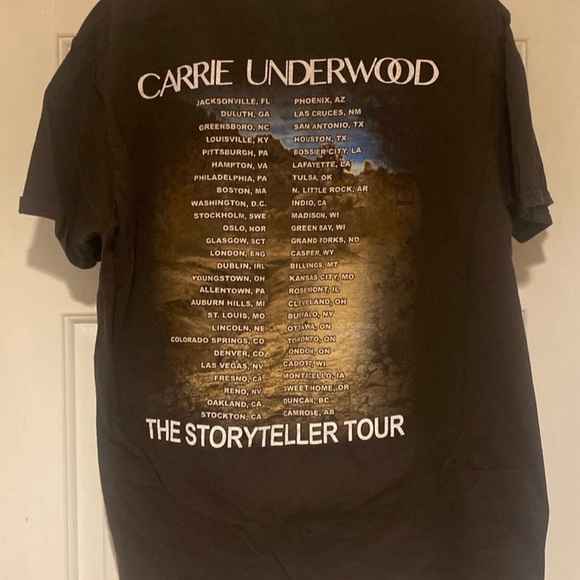 2016 Carrie Underwood The Storyteller T-Shirt Dark Brown Size Adult Large. - Picture 2 of 4